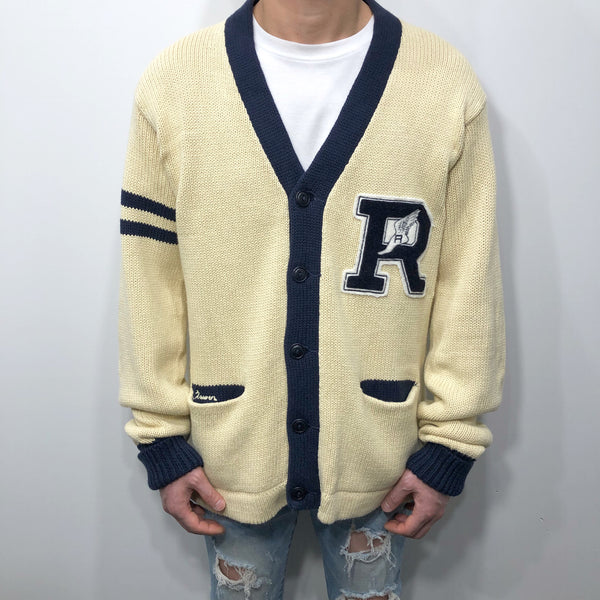 Polo Ralph Lauren Varsity Knit Cardigan R Wing Patch (L)