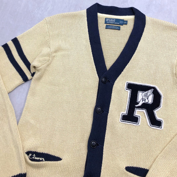 Polo Ralph Lauren Varsity Knit Cardigan R Wing Patch (L)