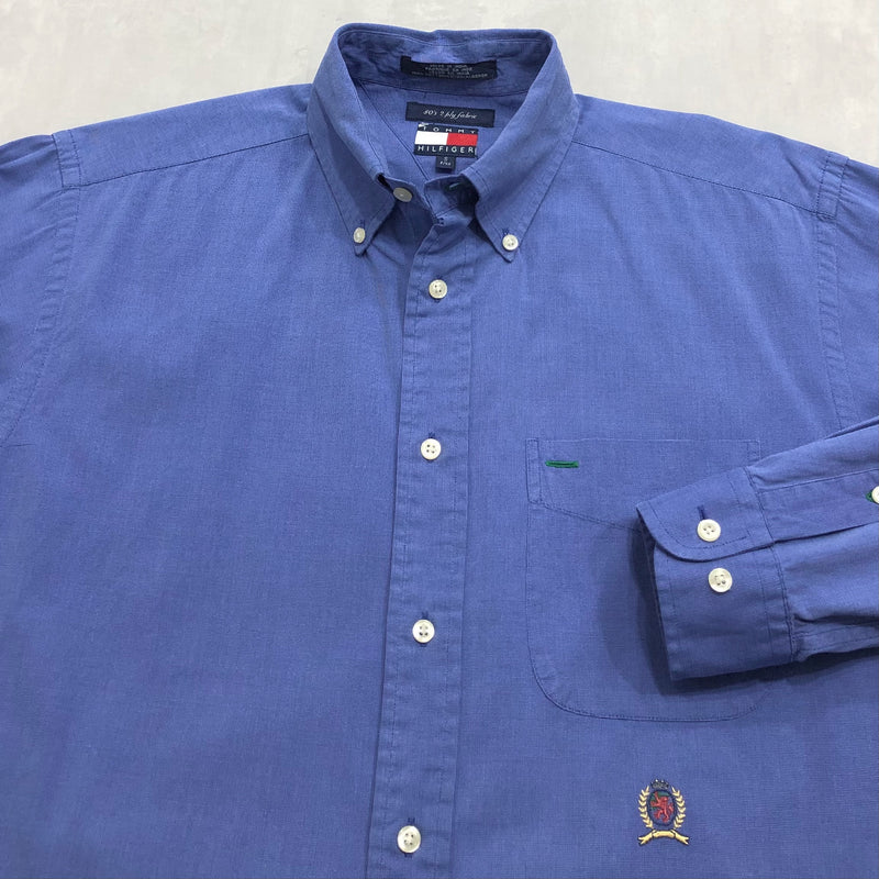 Vintage Tommy Hilfiger Shirt Lion Crest Logo (S)