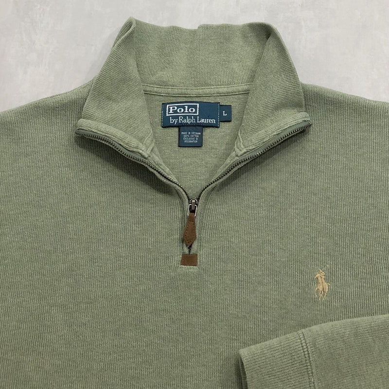 Polo Ralph Lauren Knit Quarter Zip (L/BIG/SHORT)