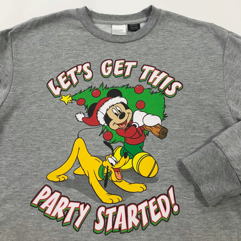 Disney Fleeced Sweatshirt Mickey & Pluto (M)