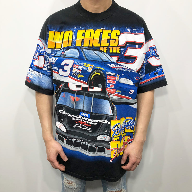 Chase Nascar T-Shirt Two Faces 3 Dale & Dale Jr. USA (L)