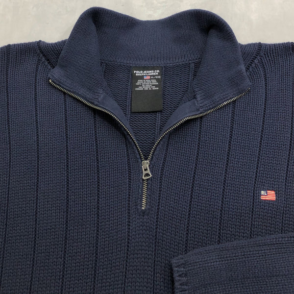 Polo Jeans Co Ralph Lauren Knit Quarter Zip (2XL/TALL)