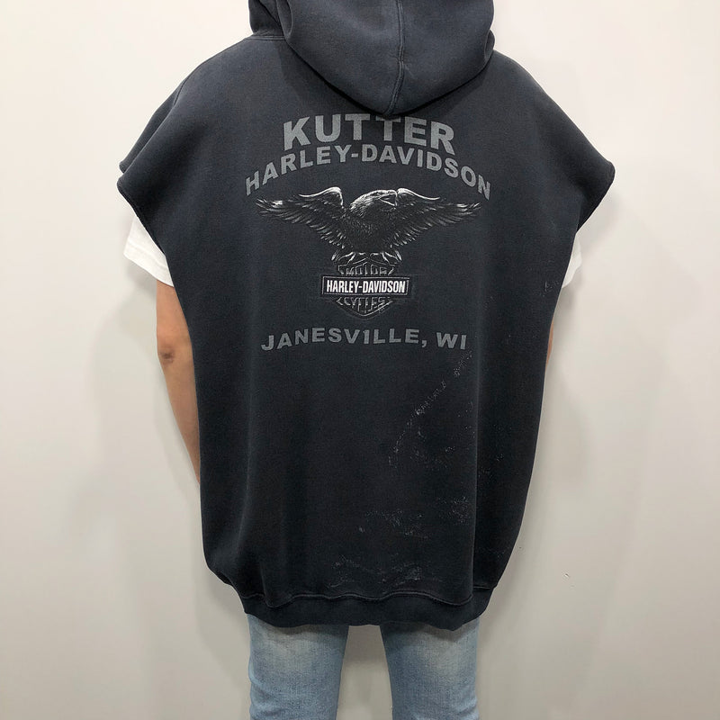 Harley davidson sales sleeveless hoodie