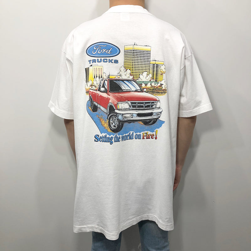 Vintage Fruit of the Loom T-Shirt Ford Trucks USA (XL/TALL)