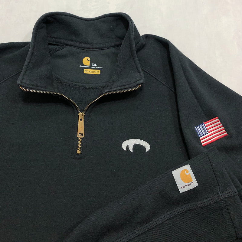 Carhartt Fleeced Quarter Zip Sweatshirt (2XL)