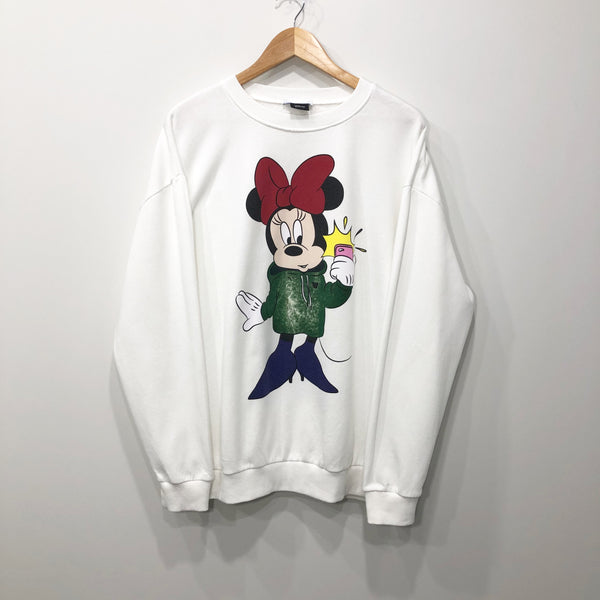 Zara Disney Fleeced Sweatshirt Minnie (M-L)