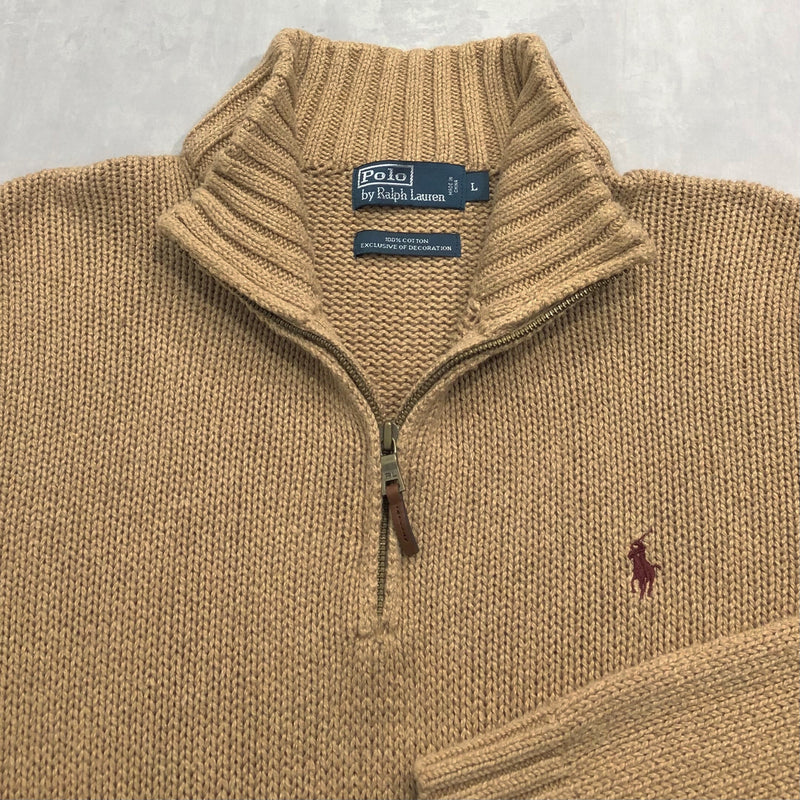 Polo Ralph Lauren Heavy Knit Quarter Zip (L/BIG)