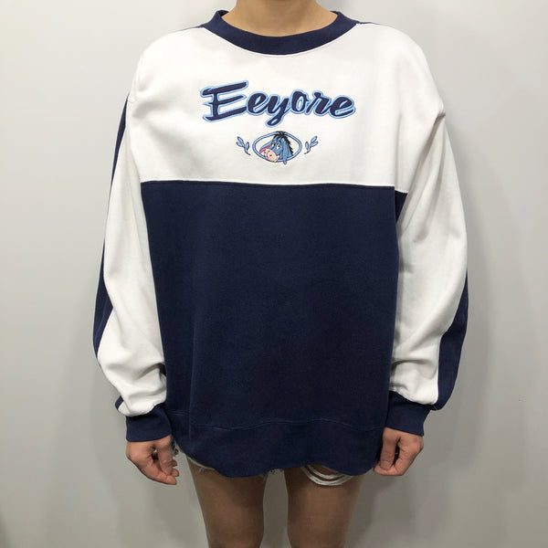 Vintage Pooh Fleeced Sweatshirt Eeyore (W/L)