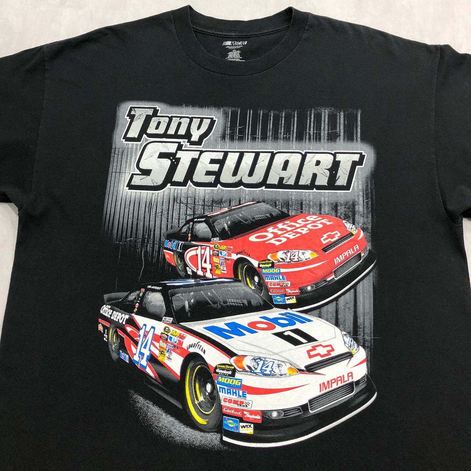 Tony shops Stewart Tshirt