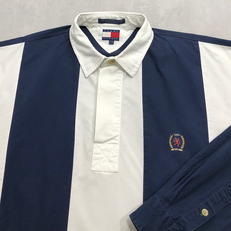 Vintage Tommy Hilfiger Shirt Lion Crest Logo (L/BIG-XL)