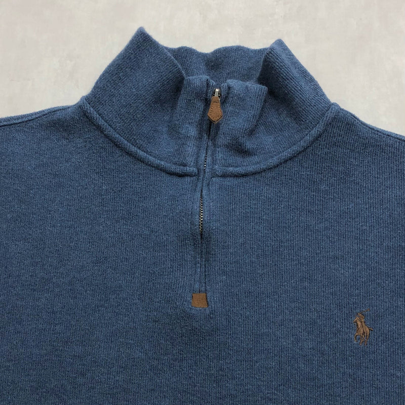 Polo Ralph Lauren Knit Quarter Zip (M/BIG/SHORT)