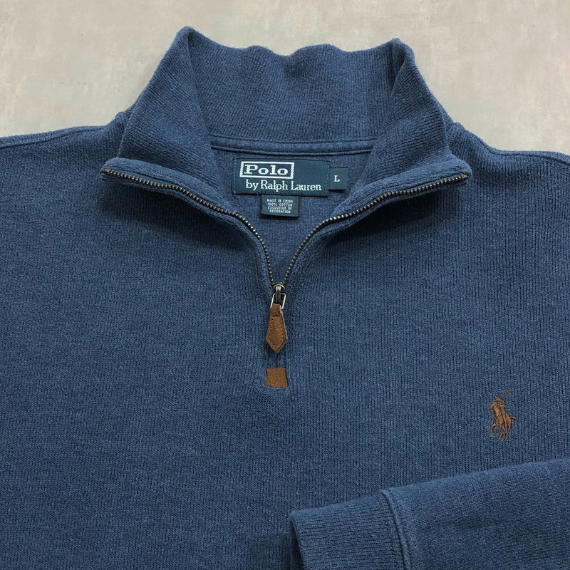 Polo Ralph Lauren Knit Quarter Zip (M/BIG/SHORT)