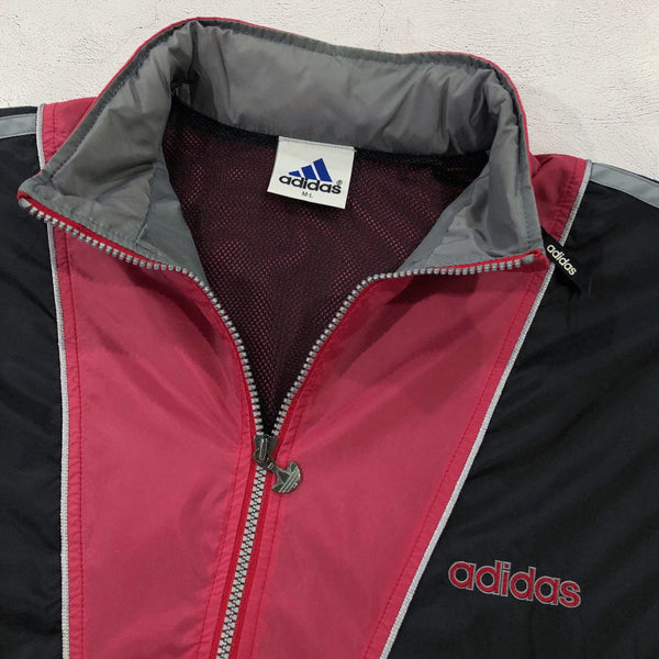 Vintage Adidas Half Zip Light Jacket Hooded (M)