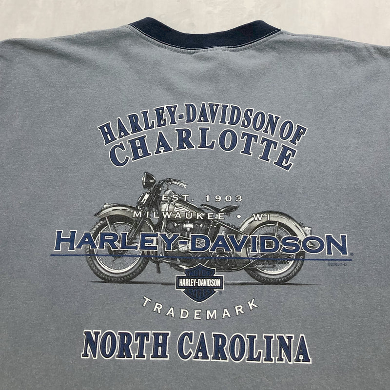 Harley Davidson T-Shirt Charlotte North Carolina USA (L/TALL)