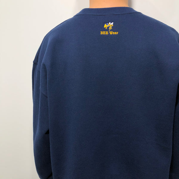 Vintage Russell Fleeced Sweatshirt Ithaca School Michigan Athletics Yellowjackets (L)