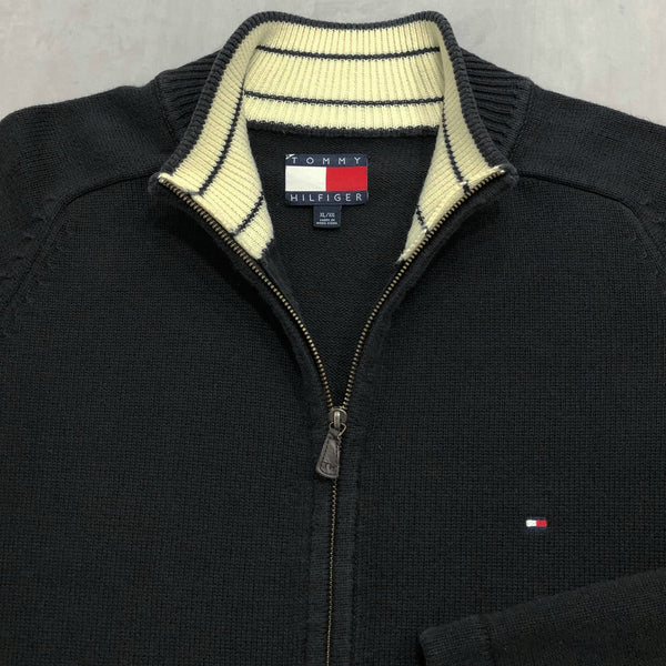 Vintage Tommy Hilfiger Knit Full Zip (2XL/TALL)