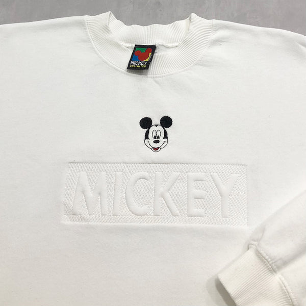 Vintage Disney Fleeced Sweatshirt Mickey (XL)