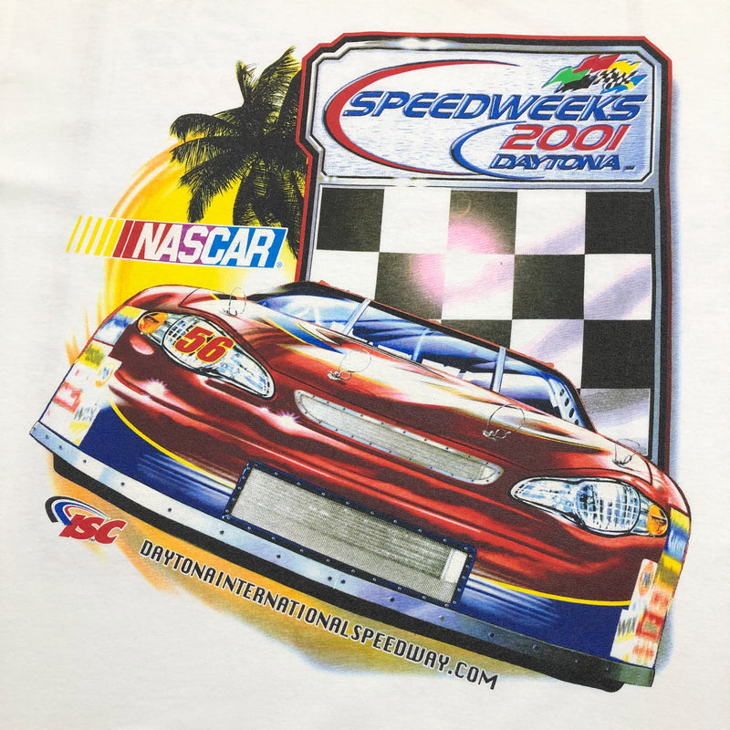 ISC Nascar T-Shirt 2001 Speedweeks Daytona USA (L)