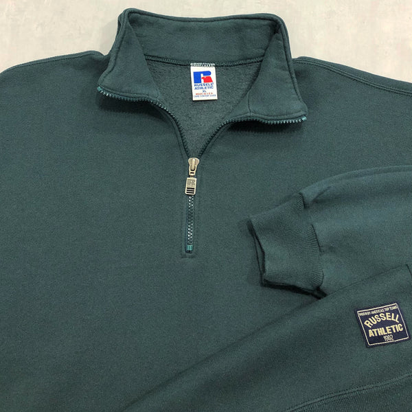 Vintage Russell Fleeced Quarter Zip USA (XL)