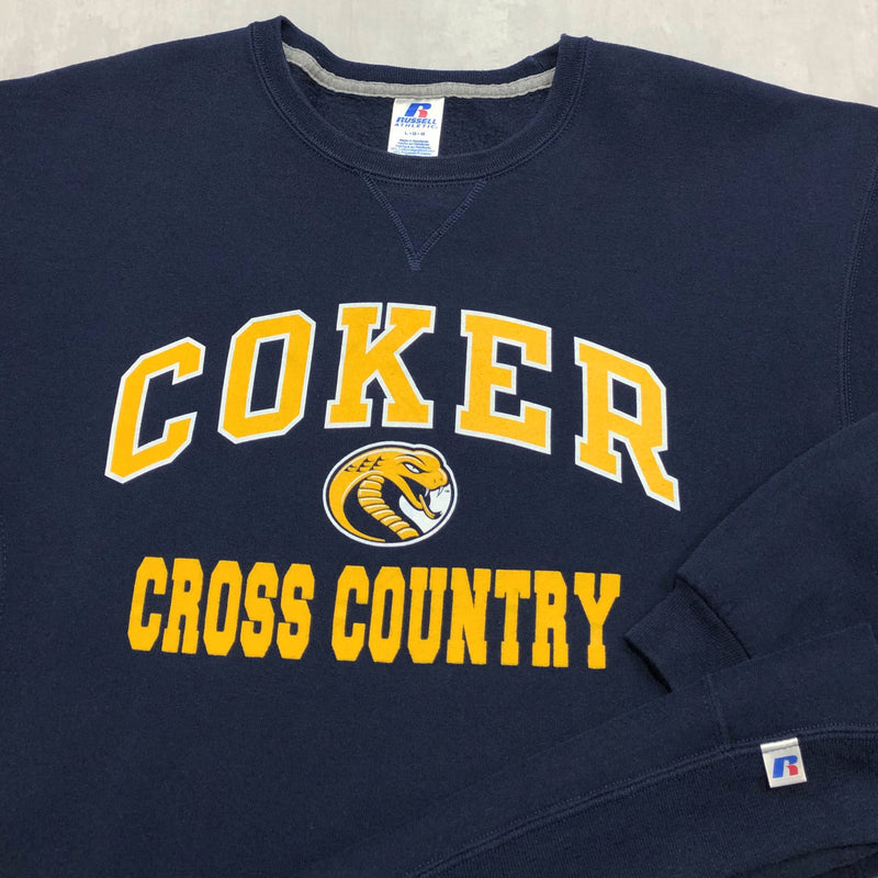 Russell Fleeced Sweatshirt Coker Uni Cross Country (L)