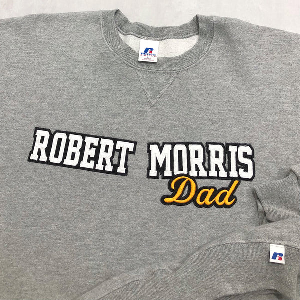 Vintage Russell Fleeced Sweatshirt Robert Morris Uni Dad USA (L/BIG)