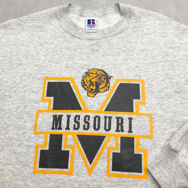 Vintage Russell Fleeced Sweatshirt Missouri Uni Tigers USA (L)