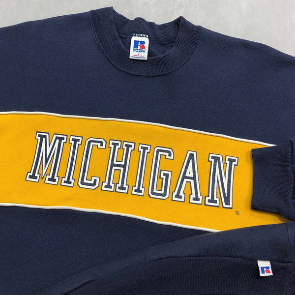 Vintage Russell Fleeced Sweatshirt Michigan Uni USA (L)