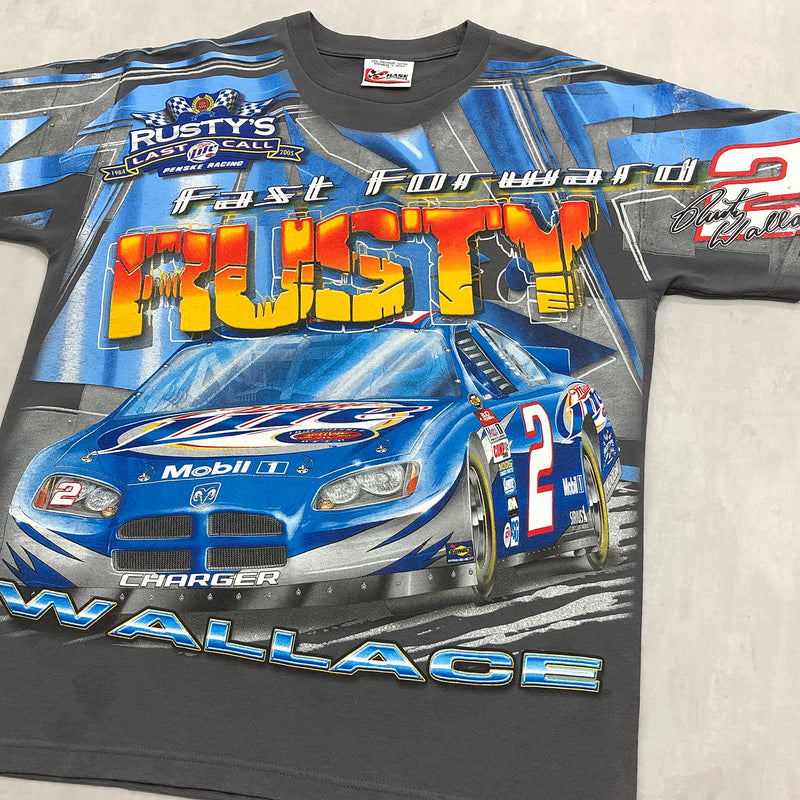 Chase Nascar T-Shirt Miller Lite #2 Rusty Wallace (L)