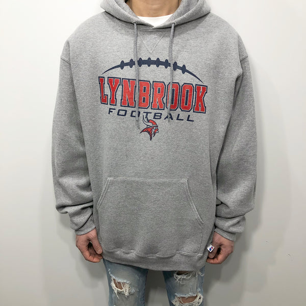 Russell Fleeced Hoodie Lynbrook School Football Vikings (L/TALL)