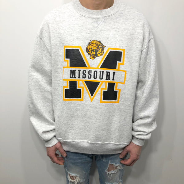 Vintage Russell Fleeced Sweatshirt Missouri Uni Tigers USA (L)