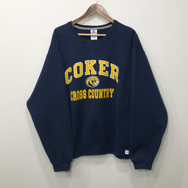 Russell Fleeced Sweatshirt Coker Uni Cross Country (L)