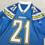 2005-06 SAN DIEGO CHARGERS TOMLINSON #21 REEBOK ON FIELD JERSEY (AWAY) S