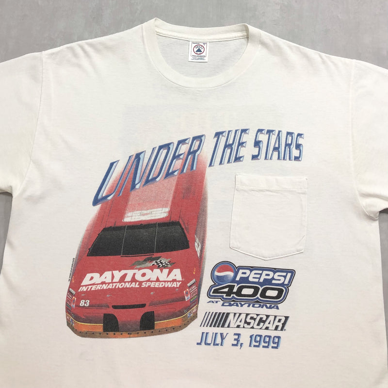 Vintage Delta Nascar T-Shirt 1999 Pepsi 400 (L)