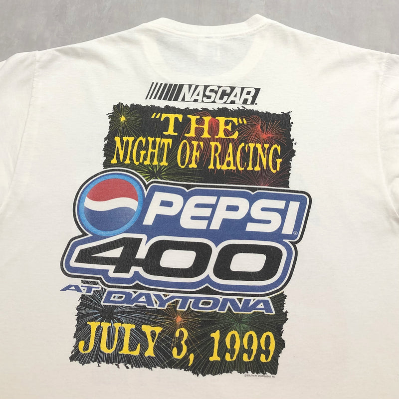 Vintage Delta Nascar T-Shirt 1999 Pepsi 400 (L)