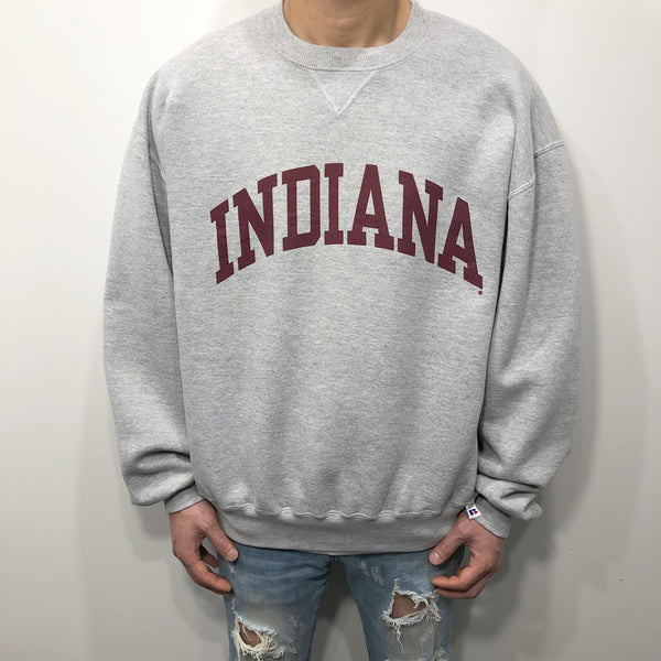 Vintage Russell Fleeced Sweatshirt Indiana Uni (L/SHORT)