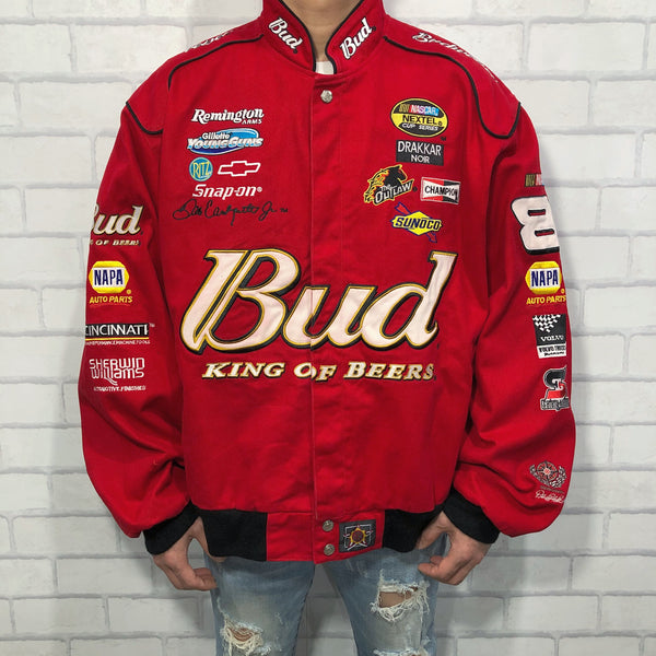 Vintage Chase Nascar Jacket Red Bud #8 Dale Earnhardt (L)