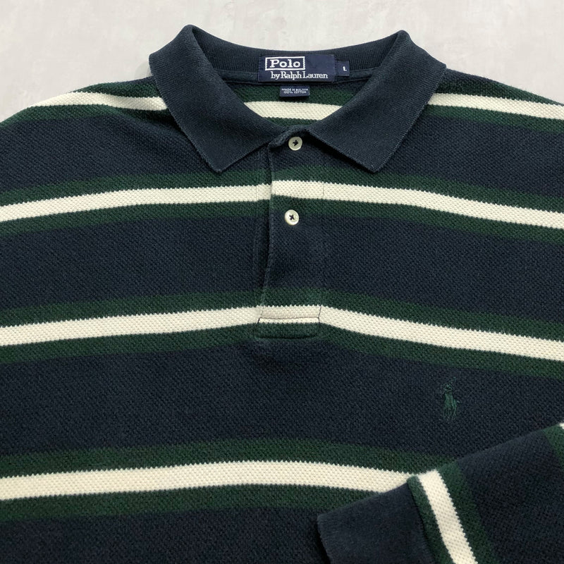 Polo Ralph Lauren Knit Polo Shirt Long Sleeved (L/TALL)