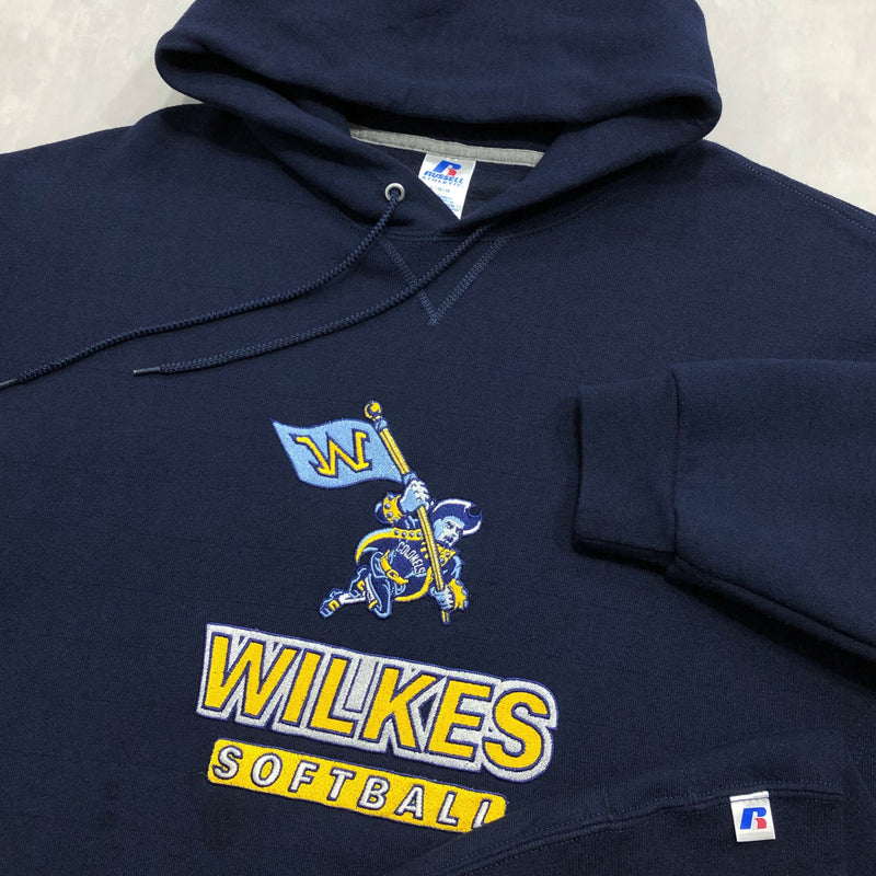 Russell Fleeced Hoodie Wilkes Uni Pennsylvania Softball (XL)